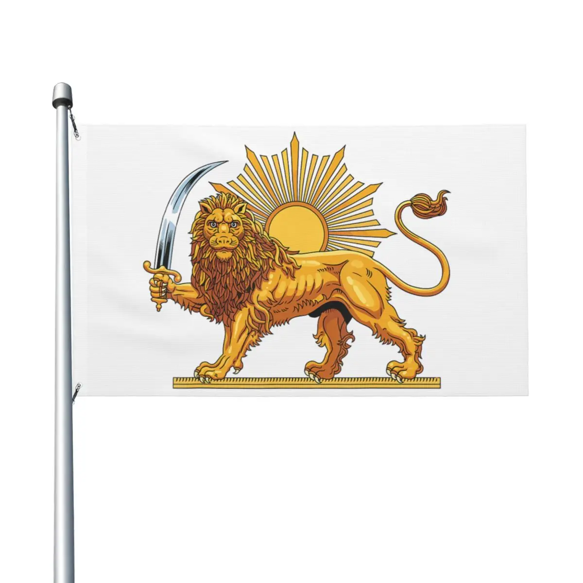 Persian Lion And Sun Iran Persia Flag Graphic 90X150cm Flags Hanging Polyeste Quality Banner For Indoor Outdoor Decor