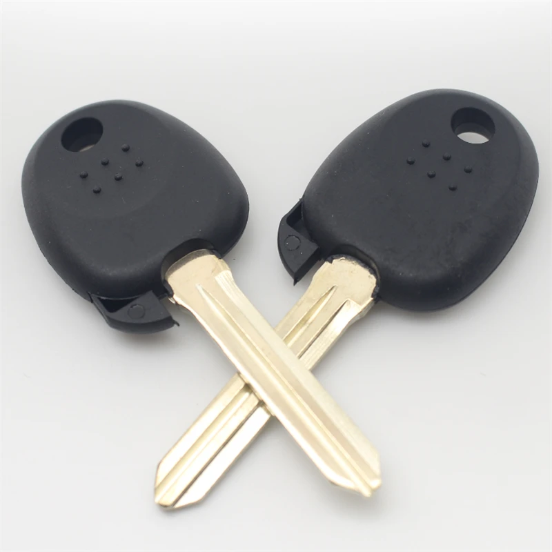 FLYBETTTER 10Pcs OEM Car Key Shell Transponder Remote Key Case Fit For Hyundai Elantra Santafe Tucson Left Blade