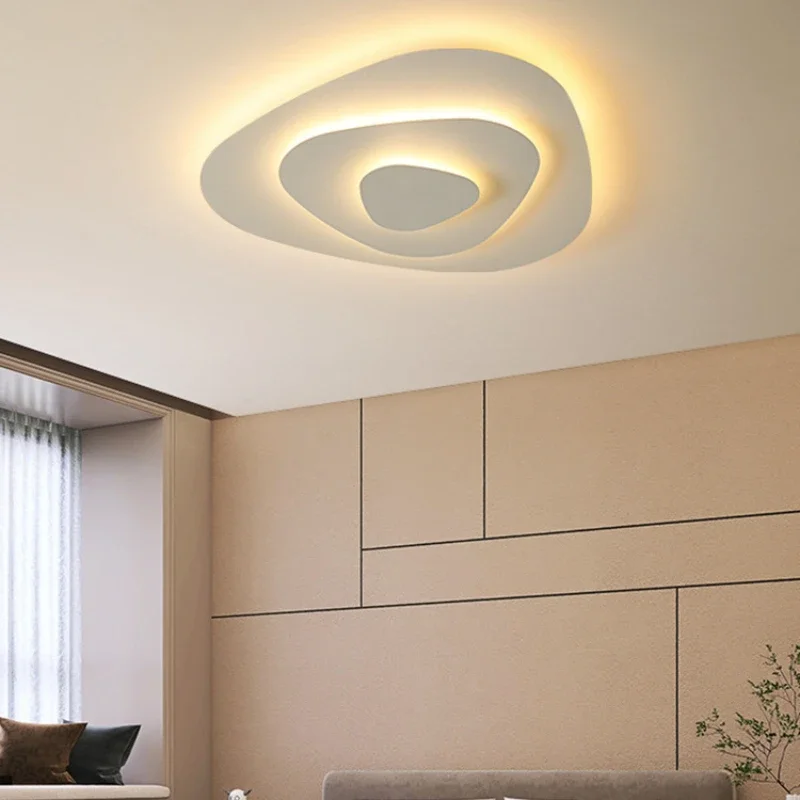 LED Ceiling Chandelier Nordic Simple Round Ceiling Lights Living Dining Room Bedroom Corridor Home Indoor Nordic Lamps Lighting