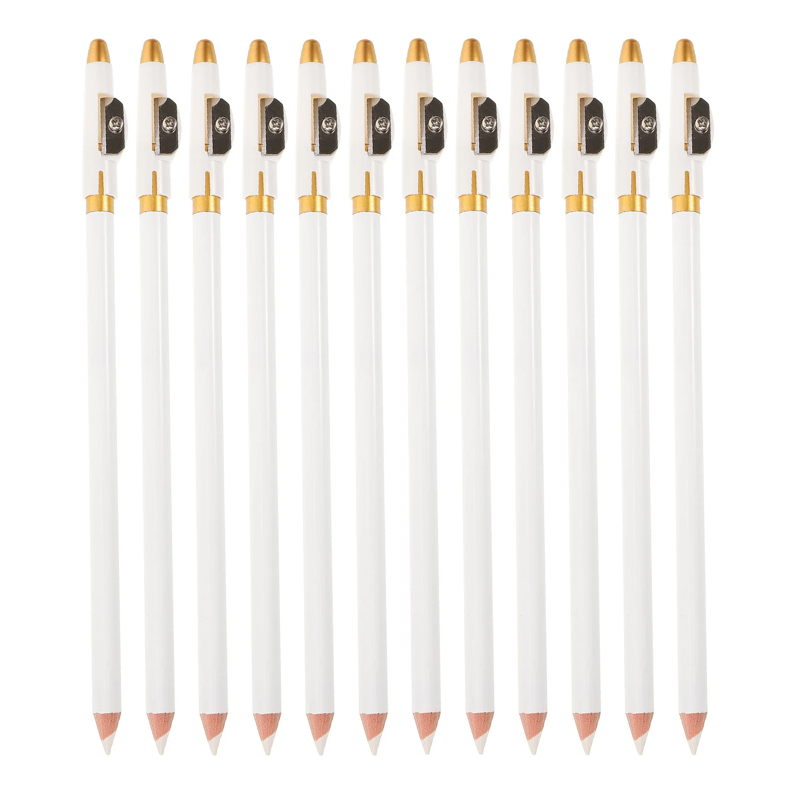 12 pièces crayon à sourcils en bois d'aspect naturel maquillage longue durée pour les femmes crayon à sourcils de couleur délicate crayons à sourcils pour les femmes