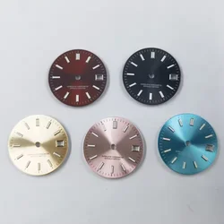 NEITON 29mm black red blue pink yellow sterile watch dial luminous fit NH35 movement