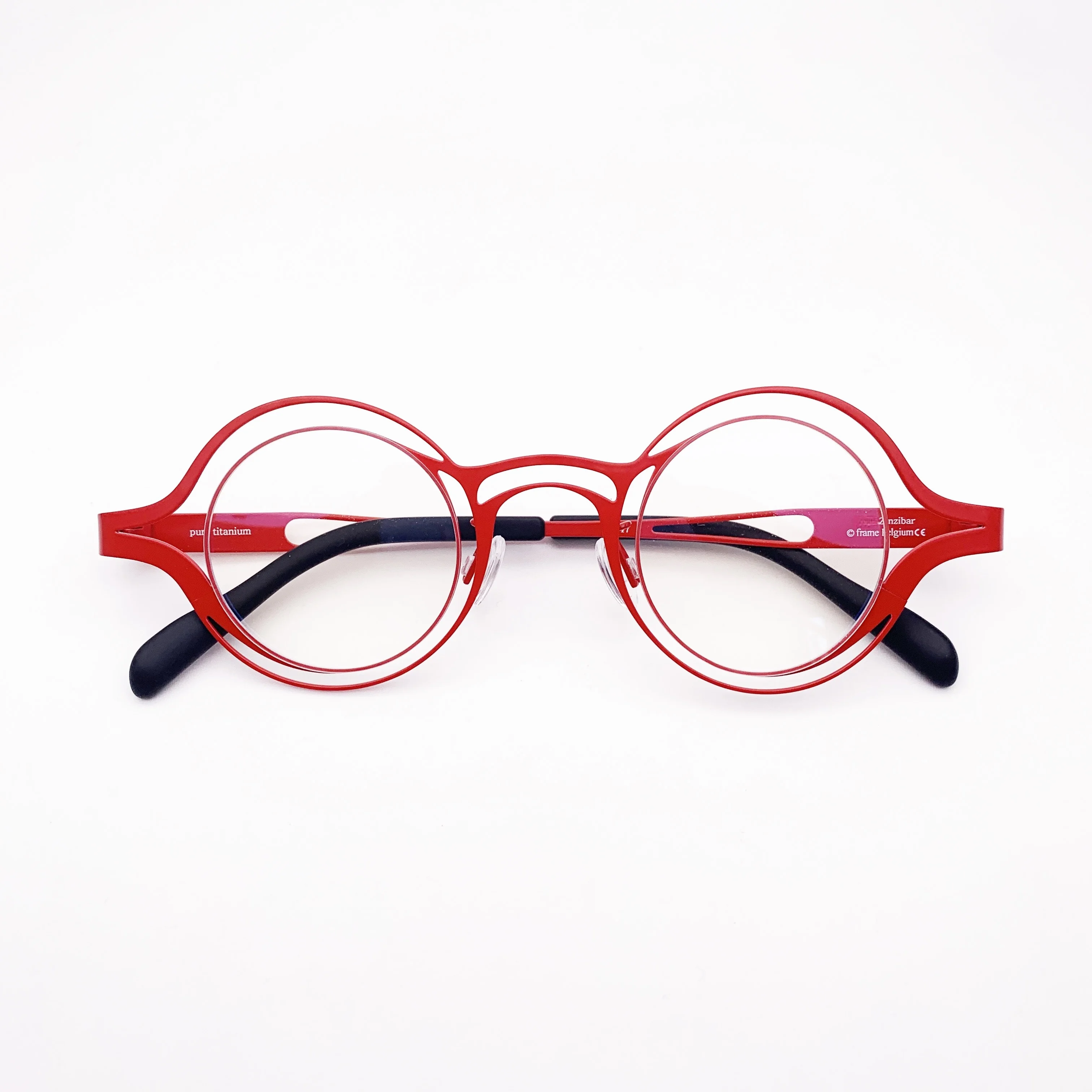 Belight Optical Belgium Designer Geometry Circle Titanium Round Eyewear Spectacle Frame Men Women Eyeglasses Zanzibar