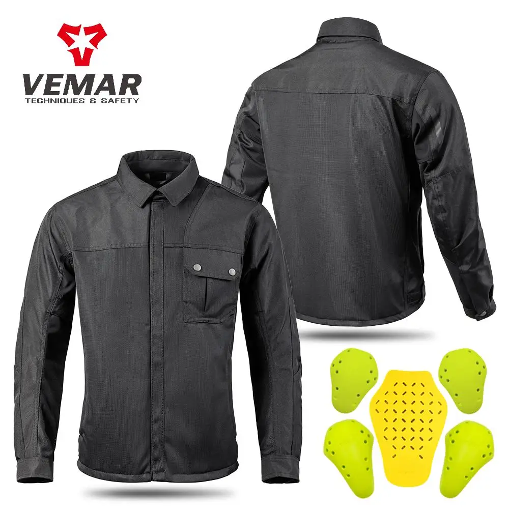 

Новый ретро мотоциклетный велосипедный трикотаж, мужская дышащая куртка для мотокросса с CE1, 5 шт., защитная накладка, мотоциклетная куртка, износостойкая