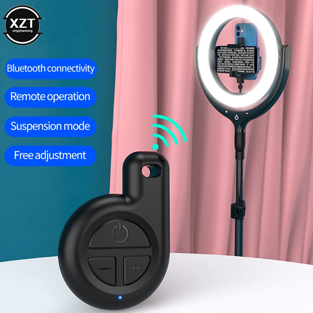 New Universal Rechargeable Wireless Bluetooth Remote Camera Controller Video Live Tiktok Movie Page Turning Android Apple Phone