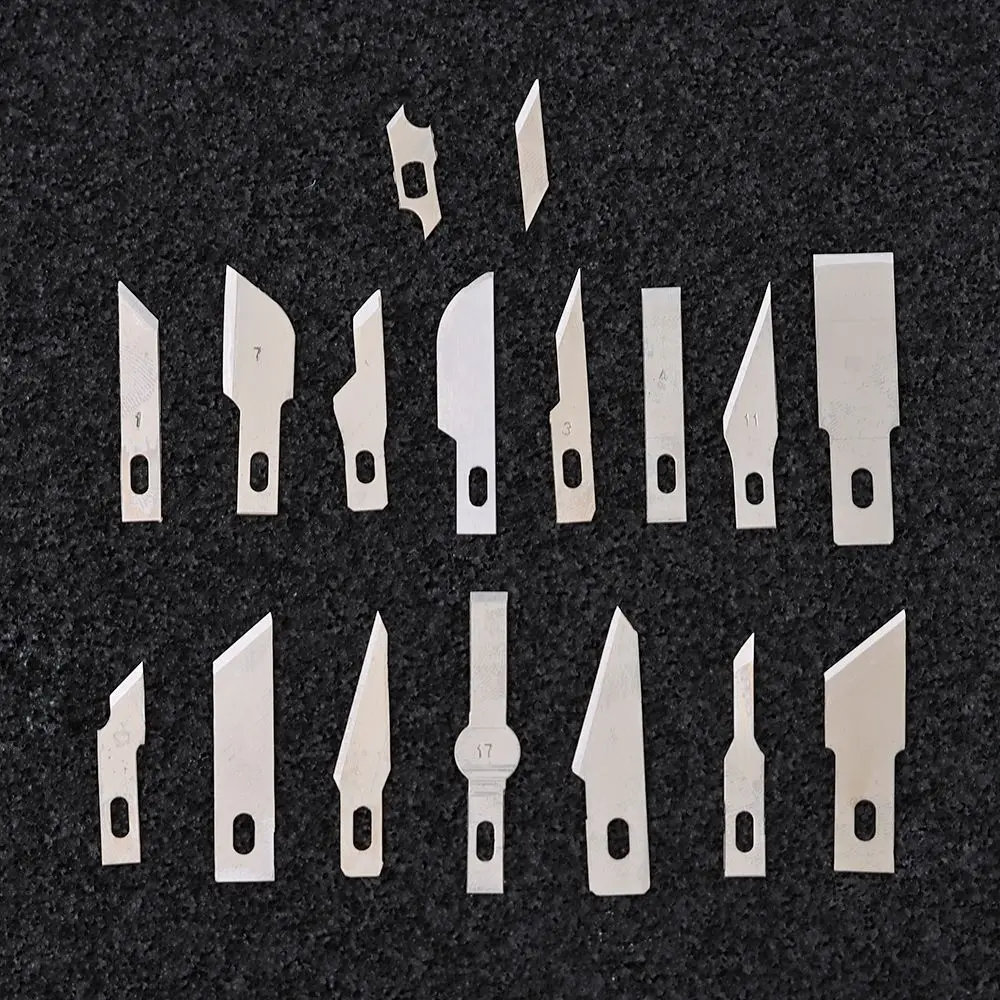 5pcs/set Metal Engraving Non-Slip Scalpel Knife Parts PCB Repair 10pcs Blades Cutter Craft Knives