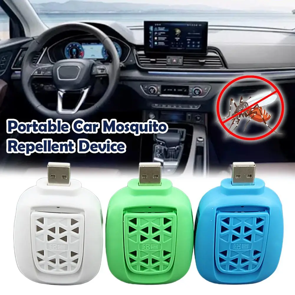 USB Portable Mosquito Repeller Electric Car Incense Heater Portable Insect Bug Killer Safe for Baby Pregnant Home Outdoor