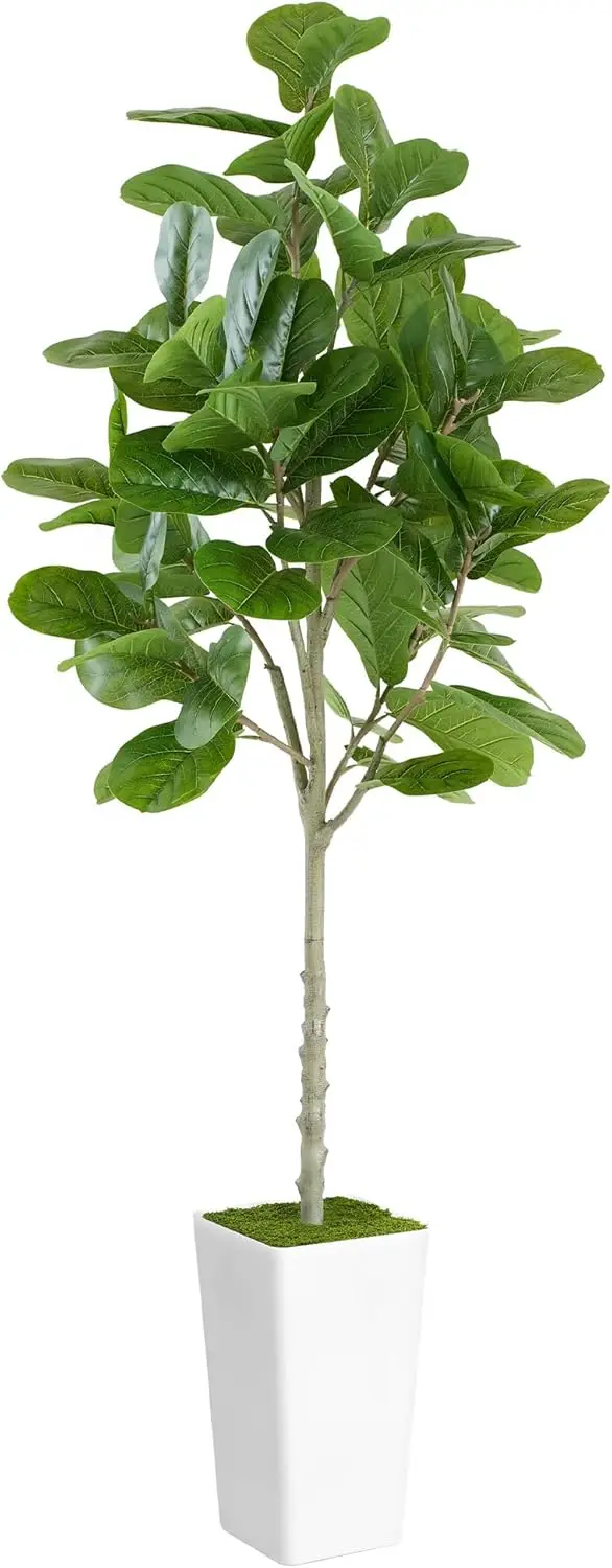 

6ft - Realistic Tall Fake Plants for Office Home Living Room Bedroom Decor Indoor Outdoor - Green Large Silk Faux Floor Plant
