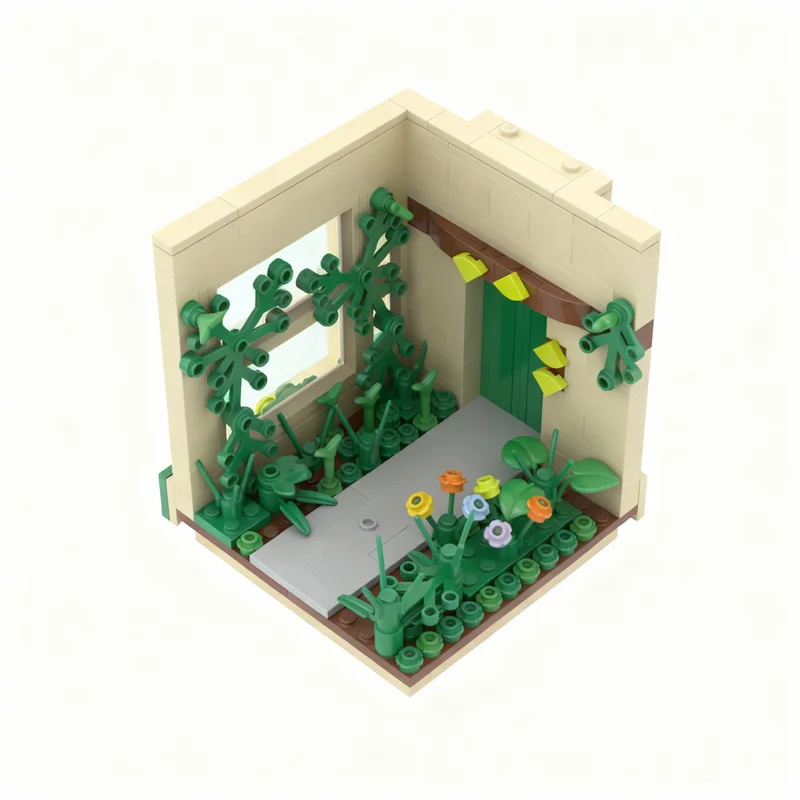 

203pcs MOC Cutaway Tower 4F Greenhouse City Model Building Blocks Construction Toy Christmas Gifts DIY Creative Idea Education