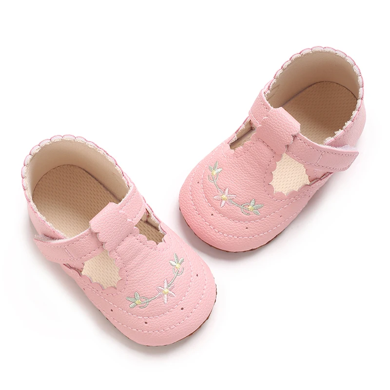 0-18M Baby Mädchen Prinzessin Schuhe Niedlich Gedruckt Weichen Stoff Unten Anti-rutsch Frühling und Herbst Prinzessin Schuhe erste Schritt Schuhe – Detail 18