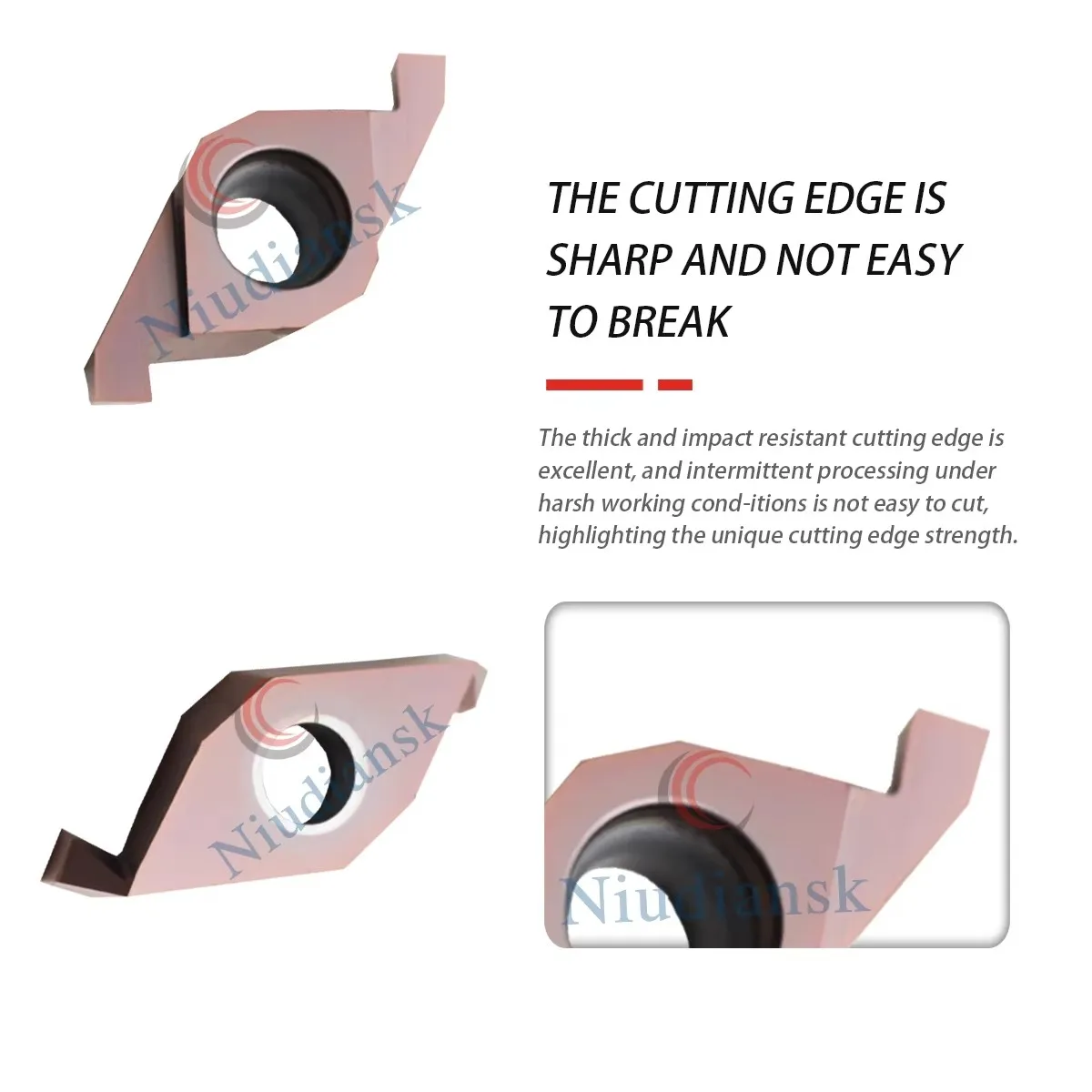 

FC1604R100-1.0/R150-1.5/200-2.0/250-2.5 LF6018 Numerical Control Lathe End Face GroovIng Inserts For Stainless Steel Processing