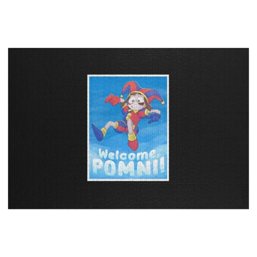 

Welcome Pomni Jigsaw Puzzle Custom Child Gift Personalized Name Puzzle
