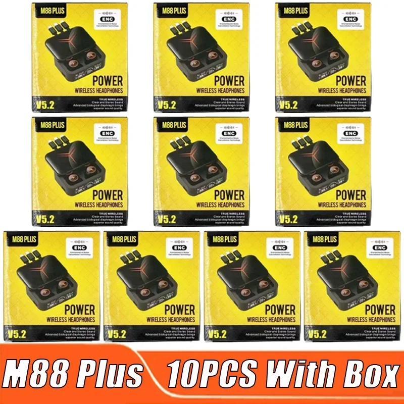 

M88 Plus Wireless Headset HiFi Headphones Bluetooth Earphones Gaming Earbuds Smart Microphones Stereo Men Sport V5.3 PK M90 Pro