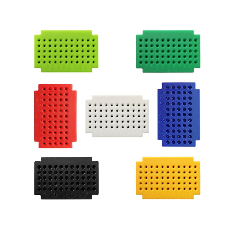 100pcs/lot ZY-25 20X15mm ZY-55 30x20mm Breadboard  Red White Yellow Green Blue Black Color Available