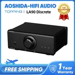 TOPPING LA90 Discrete Hi Res Audio Power Amplifier NFCA 120W*2 Stereo Amplifier Mono 220W 3x XLR TRS Balanced Inputs HiFi Amp