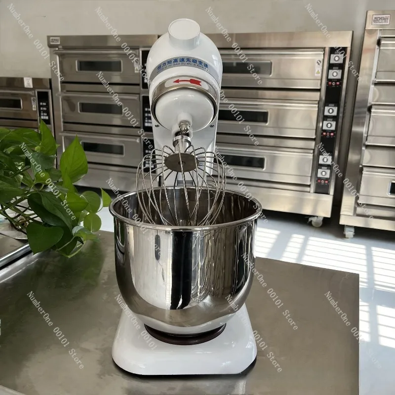 Commercial Stand Mixer Multifunction Chef Machine Egg Beater Dough Mixer Desktop Baking Machine with Multiple Plug Options