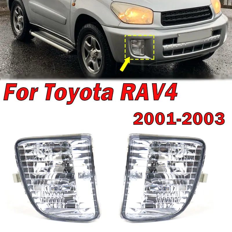 

Car Accessories Foglight For Toyota RAV4 RAV 4 2001 2002 2003 Corner Light Auto Front Bumper Turn Signal Fog Lamp Without Bulb