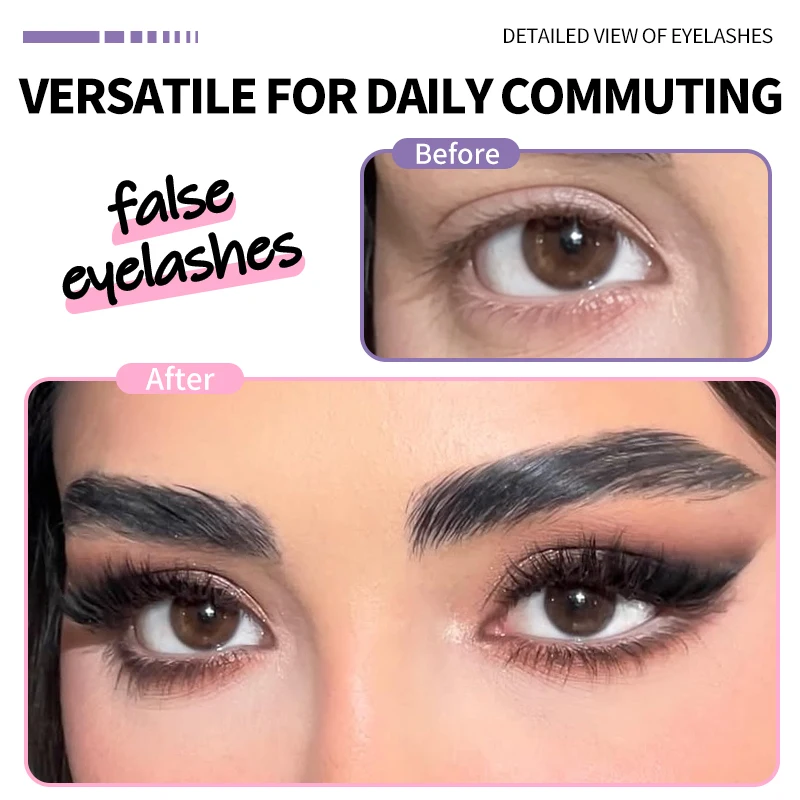 DIY Manga Spiky Cluster Wimpernverlängerungen, Natürliche Mega-Volumen Einzelne Vorgeschnittene Segmentierte Wimpern für Augen-Make-up zu Hause – Detail 6