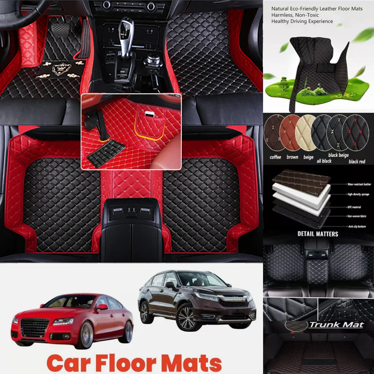 

New Custom Car Floor Mats For Borgward BX3 BX5 BX6 BX7 Auto Carpets Accessories Waterproof Leather Floor Liners
