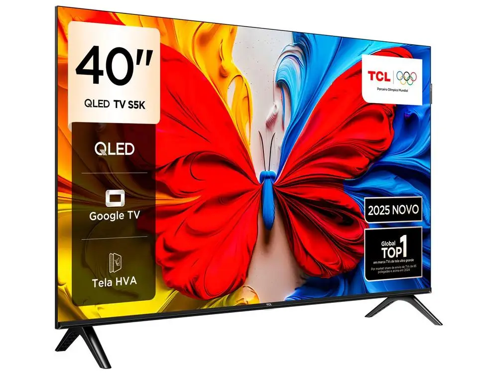 تلفزيون ذكي 40 بوصة TCL Full HD QLED 40S5K Google TV 2 HDMI #5