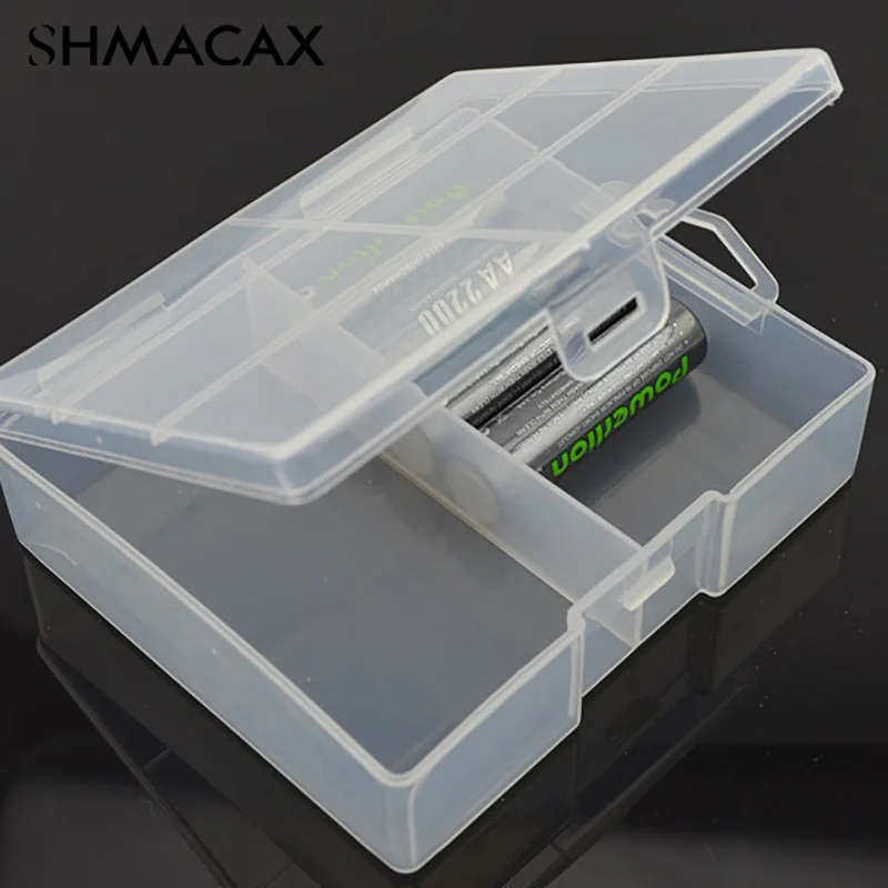 Battery Storage Holder Plastic Transparent Container For Maximum 24 X AA AAA Batteries Organizer Box Case