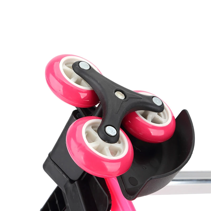 6 Wheels Expandable Aluminum Alloy Pull Rod Portable Cart Kid Trolley For Backpack School Bag Children Luggage Bag Roll Cart - Image 3