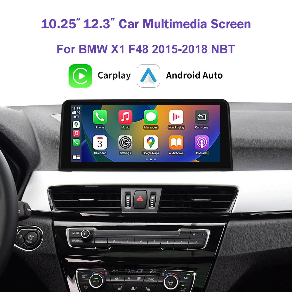 1920*720 Multimedia Touchscreen Voor BMW X1 F48 2015-2018 Android Auto NBT Systeem Draadloze Carplay - afbeelding 2