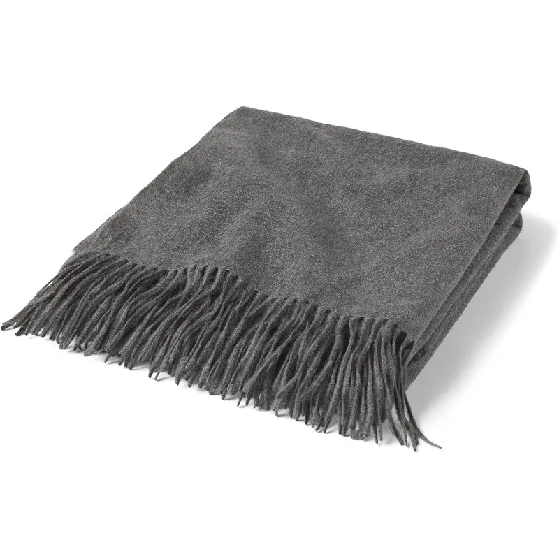 Home Throw Blanket with Decorative Fringe 100% Pure Cashmere Ultra Soft Accent Blanket for Couch,Sofa Bed