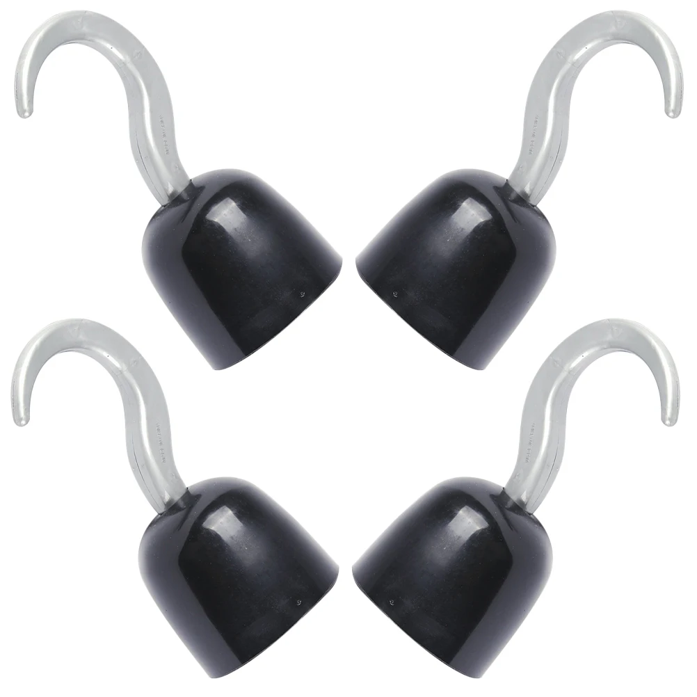 4 Uds gancho accesorio de disfraz fiesta de Halloween Cosplay suministros de rendimiento herramienta de Cosplay pirata accesorios de fiesta decoraciones para hombres