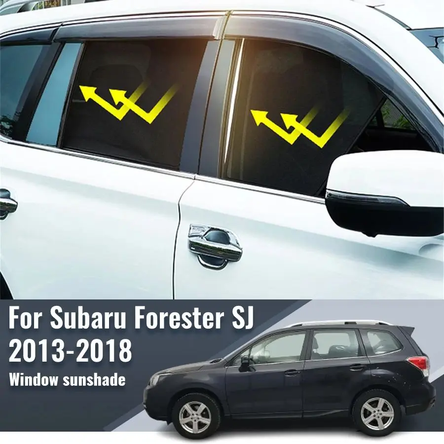 

For Subaru Forester SJ 2013-2018 Magnetic Car Sunshade Shield Front Windshield Frame Curtain Rear Side Window Sun Shade