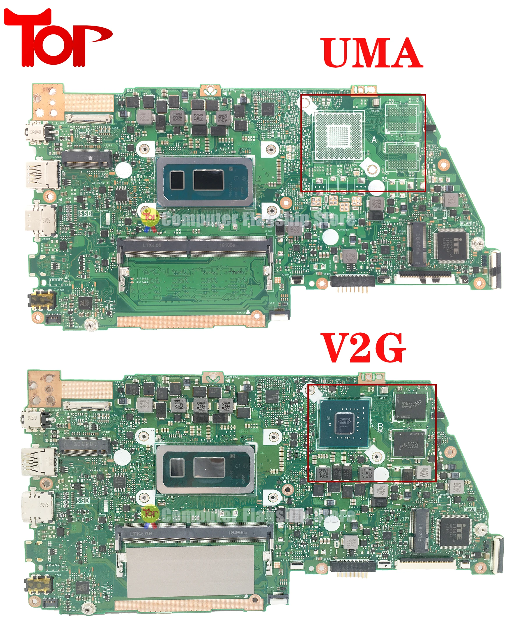 Imagem -03 - Placa-mãe Portátil para Asus X430fa S4300f S430f S4300fn 4g ou 8g I38130u I59265u I7-8565u Cpu Mainboard