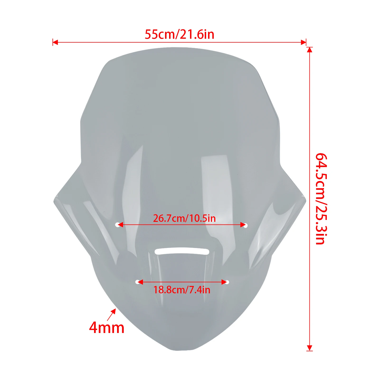 For HONDA FORZA750 Forza 750 NSS750 NSS 750 2025 2026 Heightened Motorcycle Windshield Visor Windscreen Cover Wind Deflectors