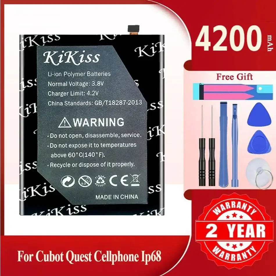 Quest Battery For Cubot Quest Cellphone IP68 Sports Rugged Phone Helio P22 Octa-Core 5.5