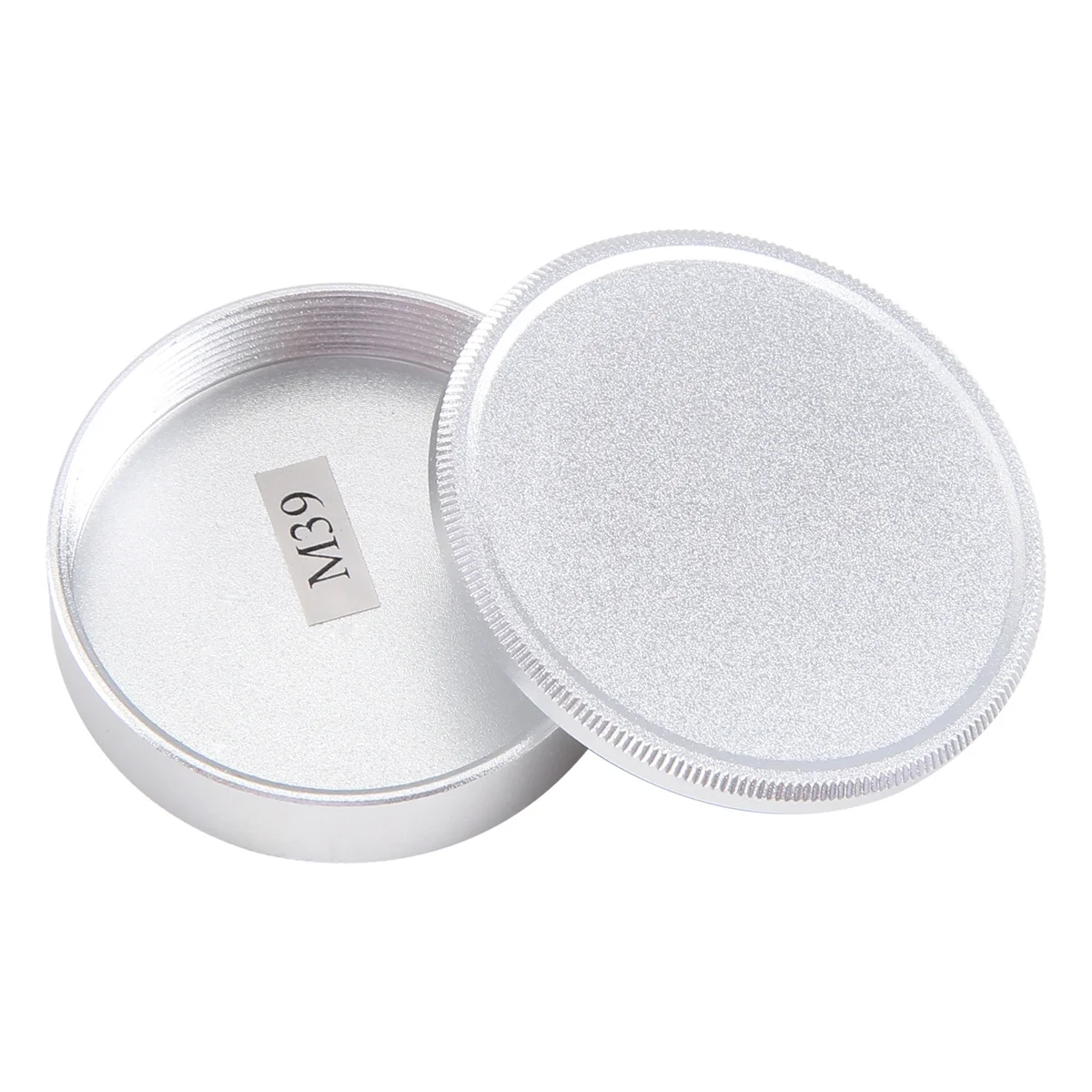 Metal Body Cap And Lens Rear Cap Set For M39 Ltm Screw Mount Mcm39S（Silver）