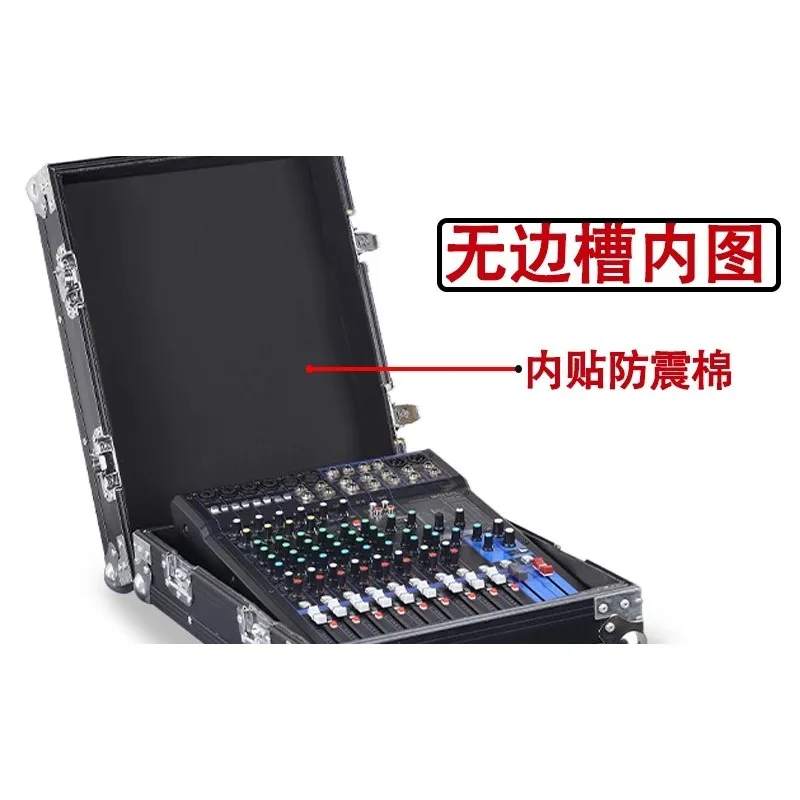 Customized Rack Flight Case for MG12 Mixer & Soundcraft 16 Console, Dedicated Audio and Lighting Control Transport Box