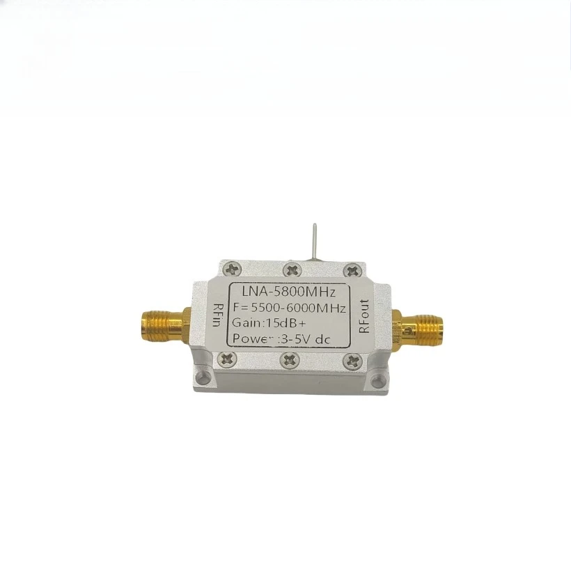 

5.8GHz Low Noise Amplifier Gain 15dB LNA 5800MHz Low Noise Amplifier Image Transmission RF Amplifier