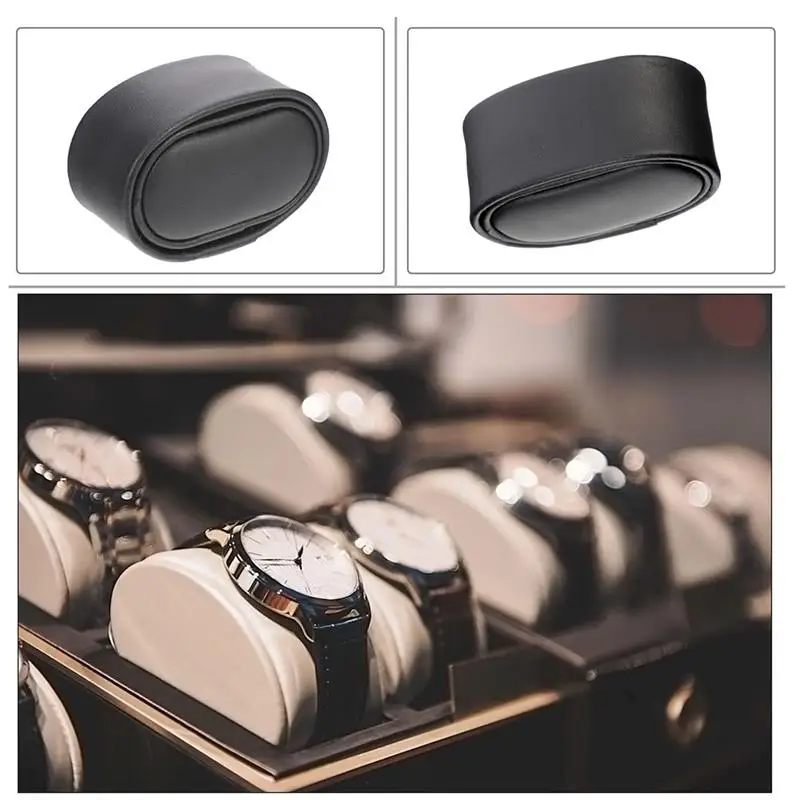 4 pçs relógio dobadoura travesseiros do plutônio relógio de pulso display para relógio de pulso pulseira caixa de armazenamento suporte almofada relógio dobadoura acessórios