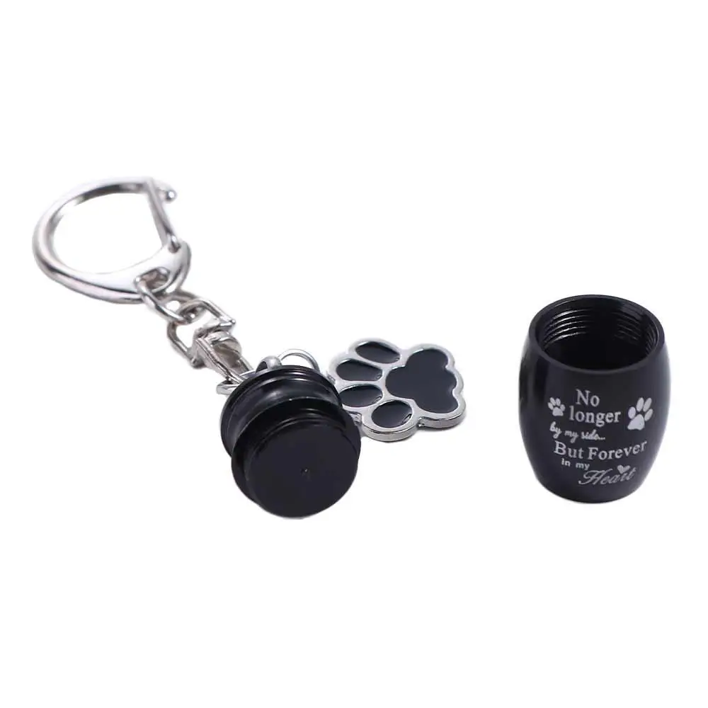 باو طباعة الحيوانات الأليفة الجرار المفاتيح الفولاذ المقاوم للصدأ مقاوم للماء الكلب رماد تذكار الحيوانات الأليفة جرو ارتداء مقاومة جرار الحيوانات الأليفة كيرينغ التذكاري #4