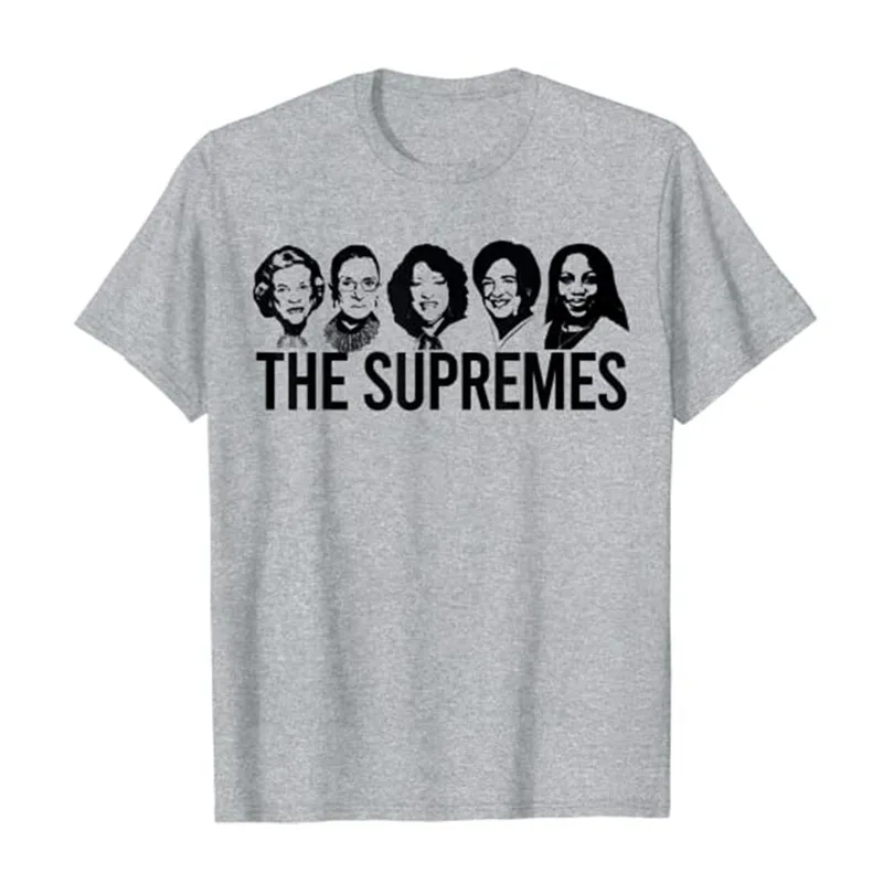 

THE SUPREMES Court Justices Ketanji Brown Jackson SCOTUS RBG Sotomayor Meme T-Shirt Black Pride Feminism Tee Tops Gifts