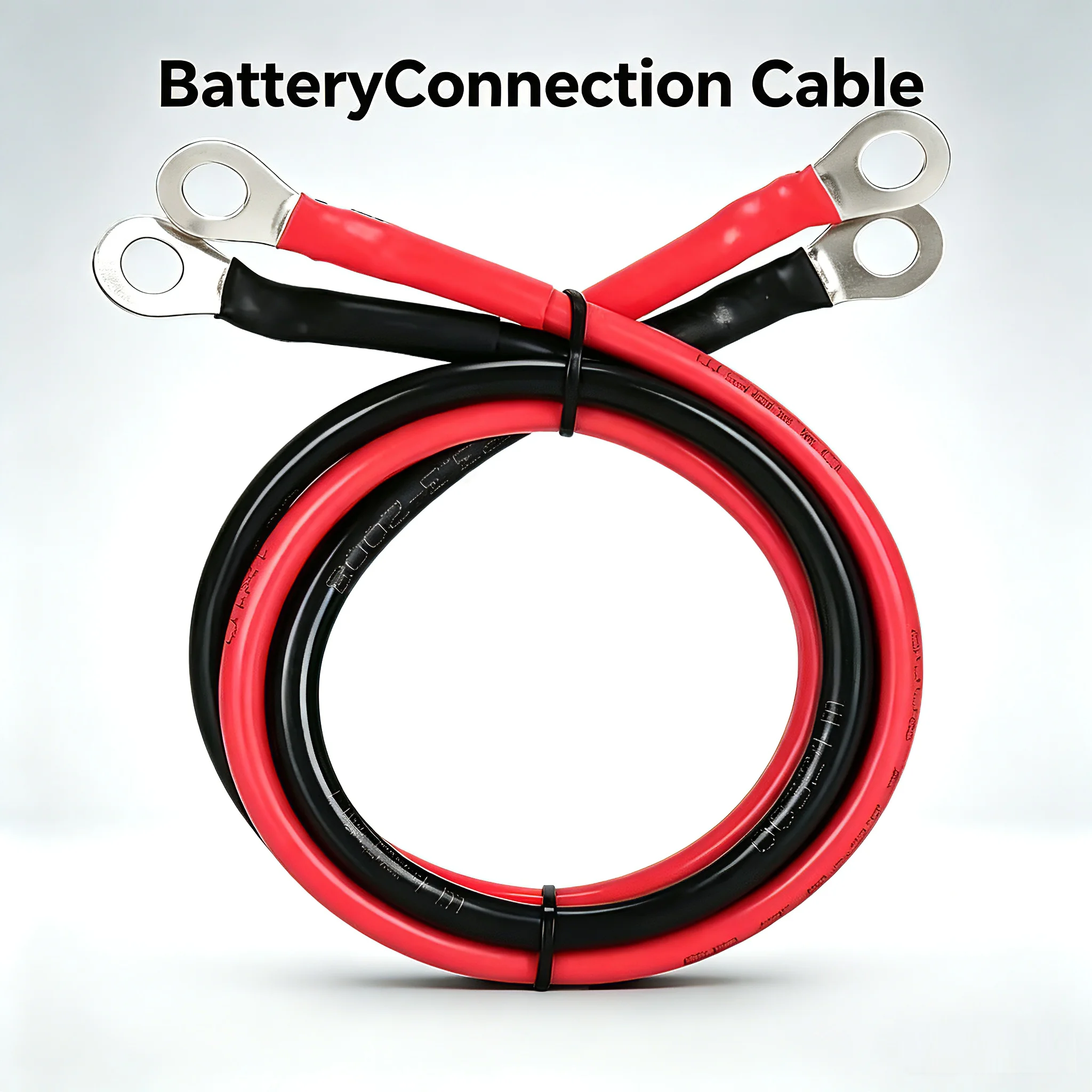 8/6AWG Stranded Copper Cord Solar Power Battery Inverter Cable Set with Terminals Connection Wire with Lug