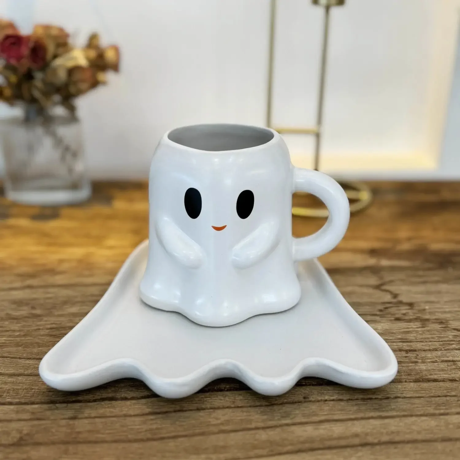

Easter Halloween Ghost Elf 3D Creative Cute Couple Mug Gift Afternoon Tea Breakfast Milk Cup Home Office Drinking Ceramic Cup