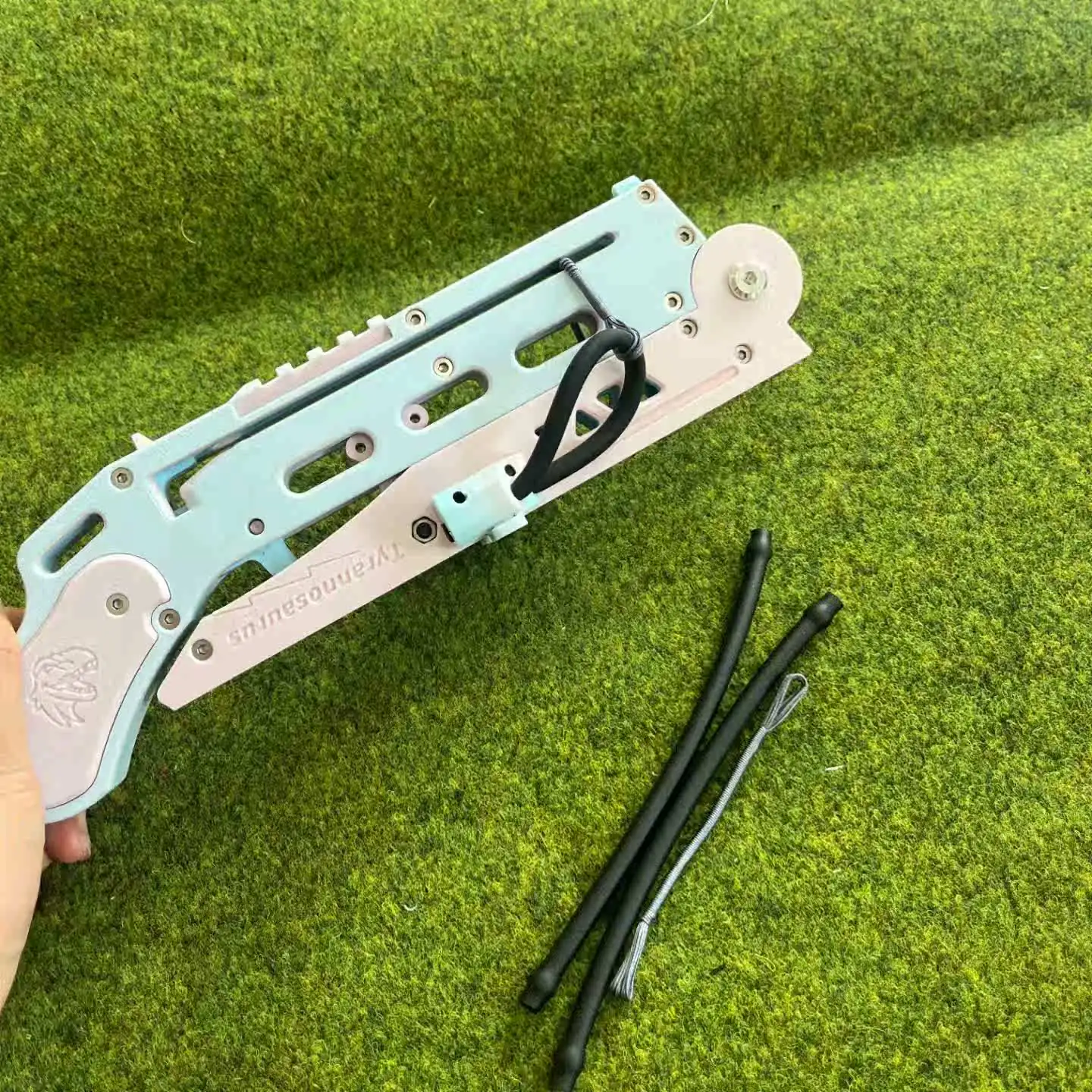 Folding Short Sword 5th Generation 3D Printed Thick Rubber Band Outdoor Shooting Toy for Adults