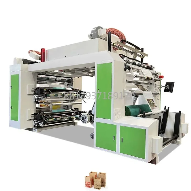 High Speed Four Color Stack Series Paper Flexo Printing Press Price