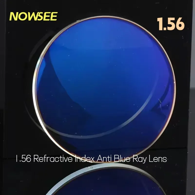 

NOWSEE 1.56 Index Aspherical Anti Blue Light Prescription Lens Ultralight Wear Resistant Classic Myopia Resin Lenses Comfortable