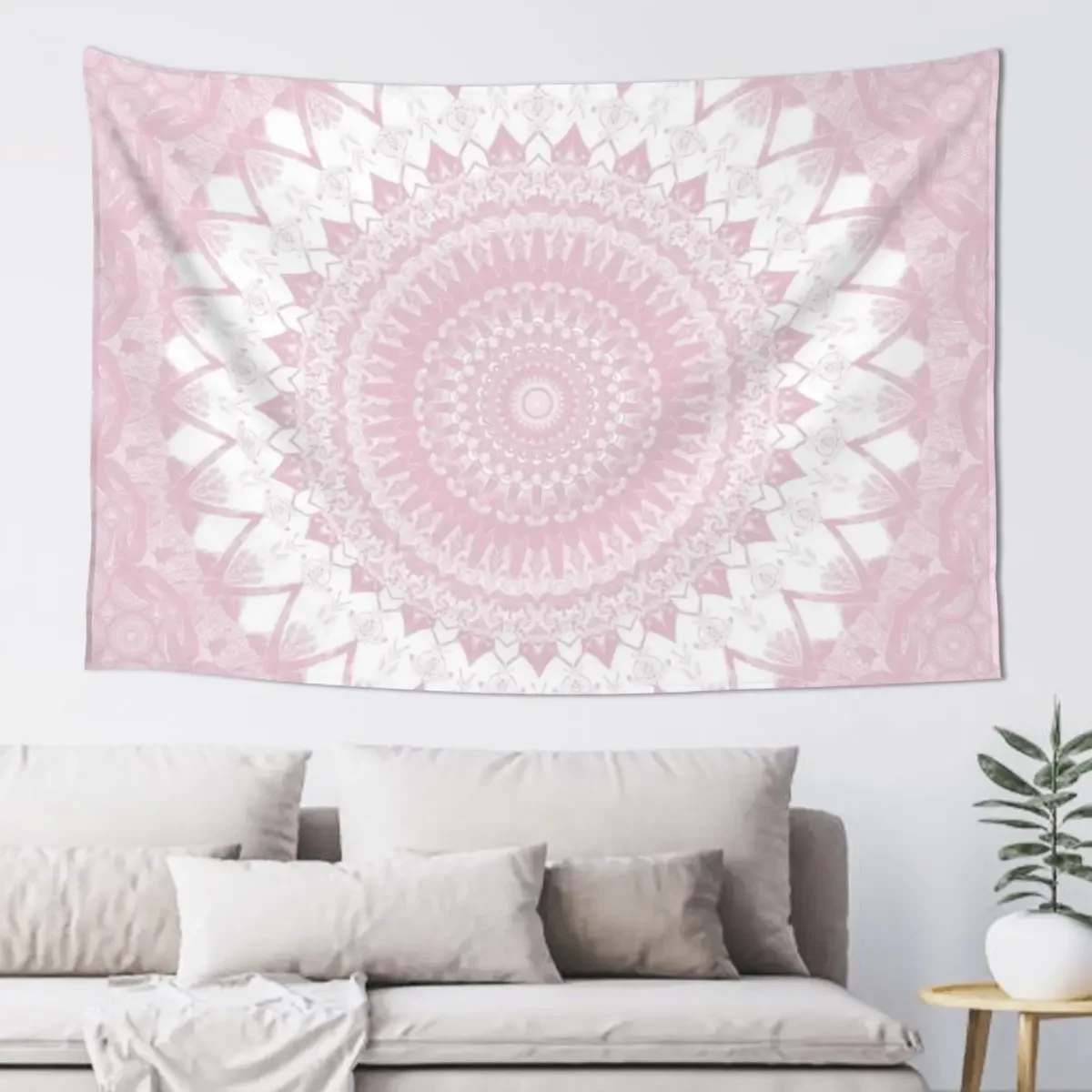 

Boho Pink Mandala Tapestry Wall Hanging Wall Nordic Home Decor Tapestry