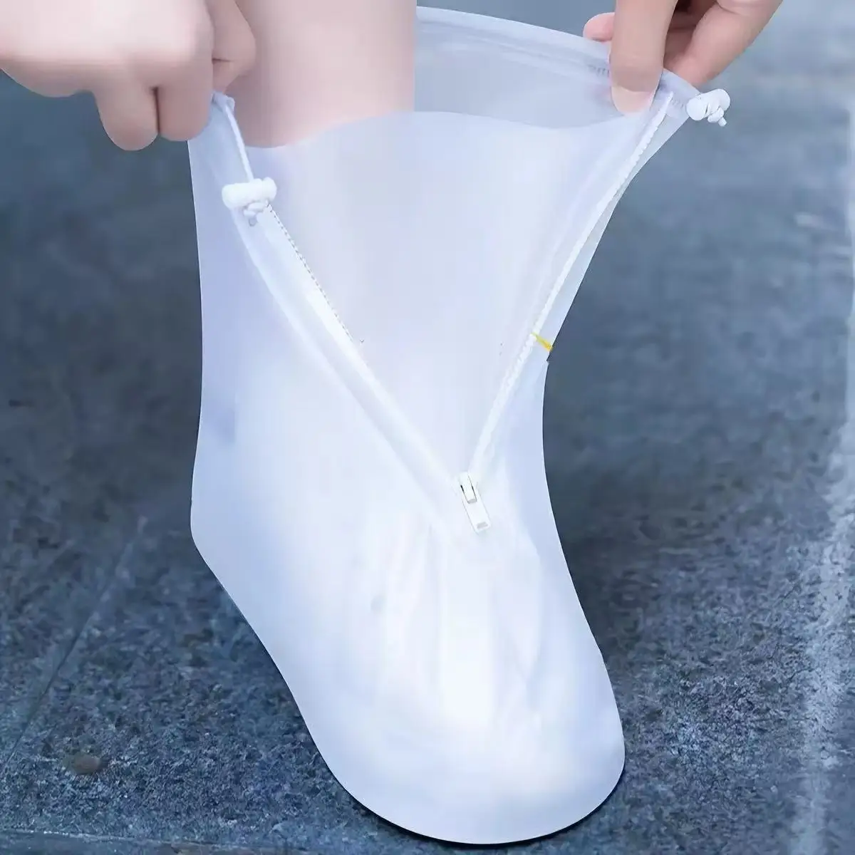 Silicone Waterproof Shoe Cover Unisex Shoes Protectors Rain Boots for Indoor Outdoor Rainy Reusable Quality non-slip shoe Cover