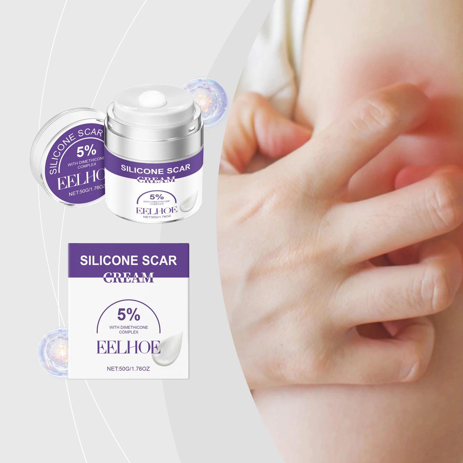 

EELHOE Skin Care Cream Herbal Gentle Care Scar Smooth Skin Collagen Deep Moisturizing Nourishing Cream Scar Cream Collagen Boost