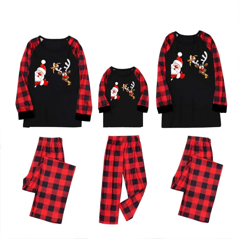 جديد عيد الميلاد الأسرة مطابقة منامة مجموعات عيد الميلاد الأب الأم الاطفال ملابس الطفل مجموعة أبي أمي وابنتها الابن منامة الزي البدلة #6