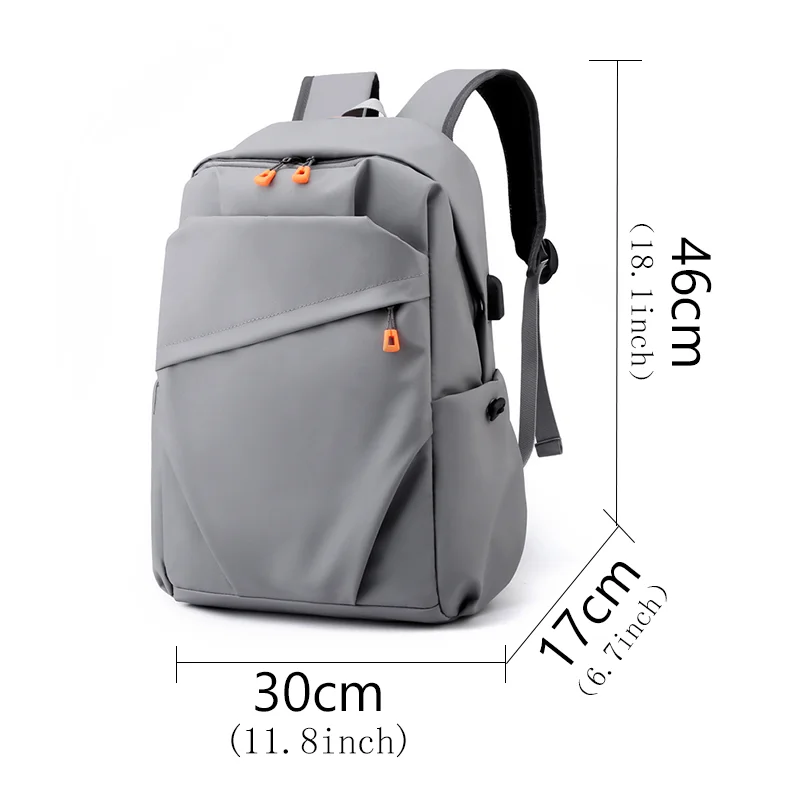Stylish and simple backpack - lightweight, large capacity with laptop compartment, suitable for school, travel and work