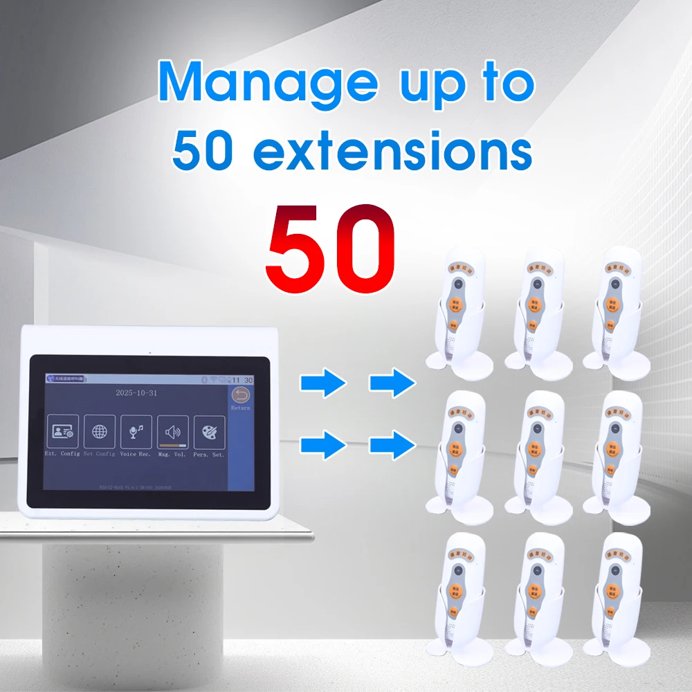 Wireless Two-Way Intercom Pager System for Tea Houses, Restaurants, Hotels, Ktvs, Clubs, Private Rooms