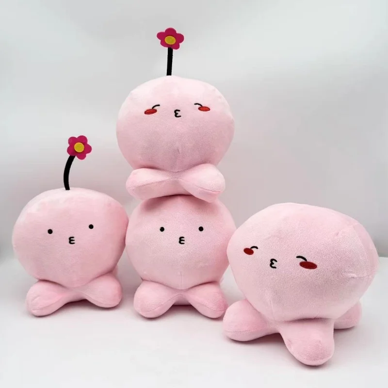 ตุ๊กตาปลาหมึกยักษ์สีชมพู TreasuringU 2025 ของเล่นตุ๊กตาสัตว์น่ารักขนาดเล็ก หมอนตุ๊กตาอนิเมะ ของขวัญคริสต์มาส